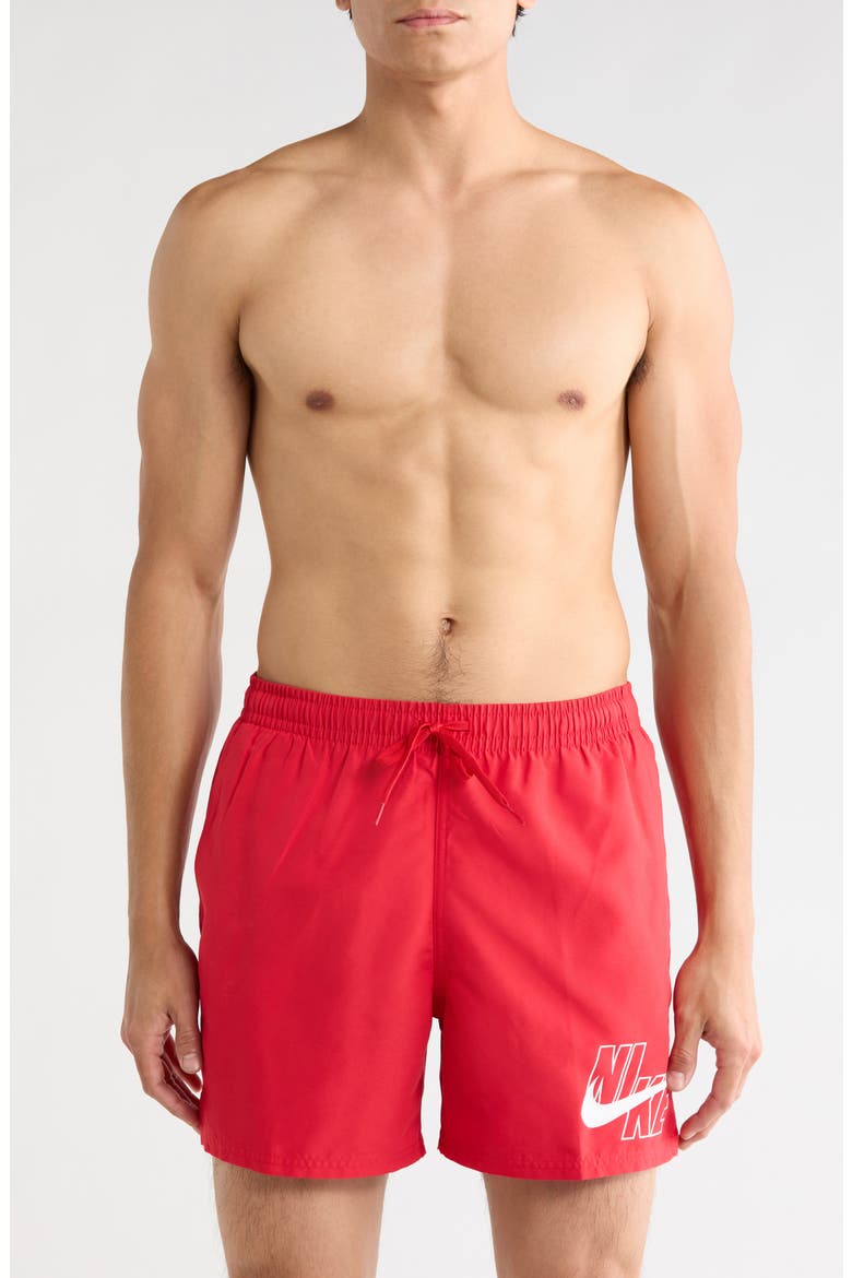 Breaker Swim Trunks, Main, color, UNIVERSITY RED