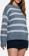 Blu Pepper Stripe Crewneck Sweater
