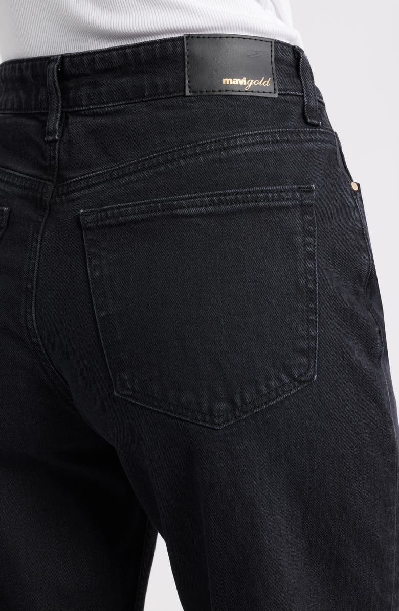 Mavi Jeans Taylor High Waist Wide Leg Jeans, Alternate, color, Dark Smoke Gold Prem