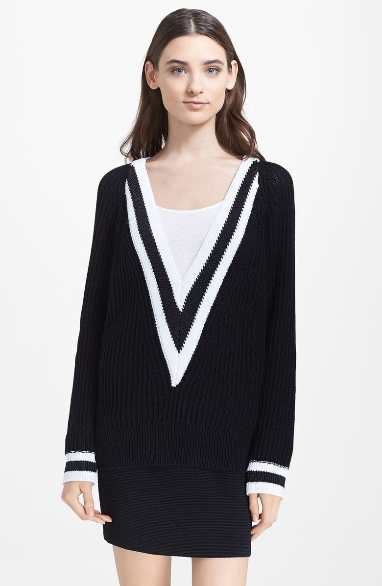 rag & bone 'Talia' V-Neck Sweater, Main, color, 