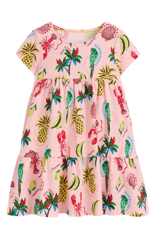 Mini Boden Kids' Ariel Tropical Print Cotton Twirly Dress
