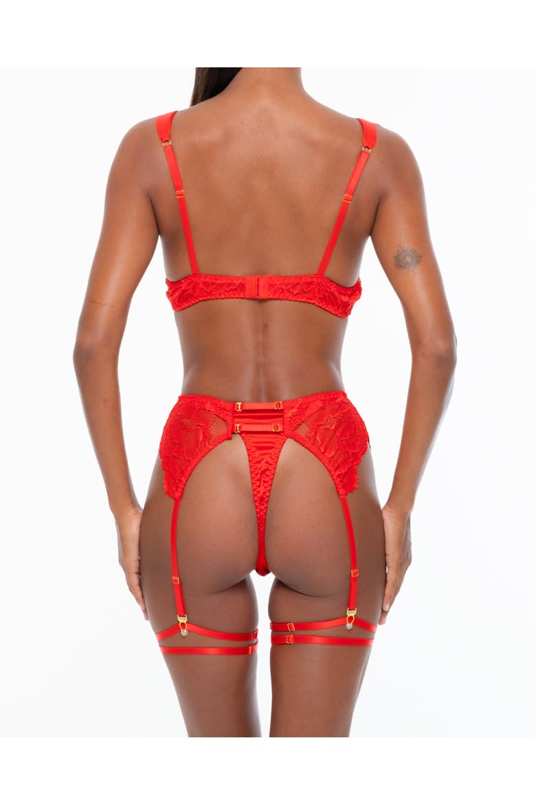 Elara Lingerie Set, Alternate, color, Red