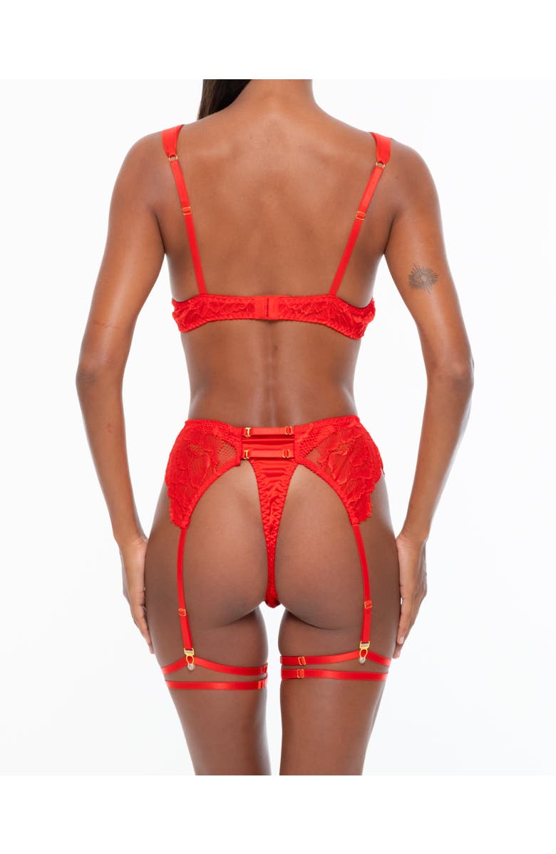 One Empire Elara Lingerie Set, Alternate, color, Red