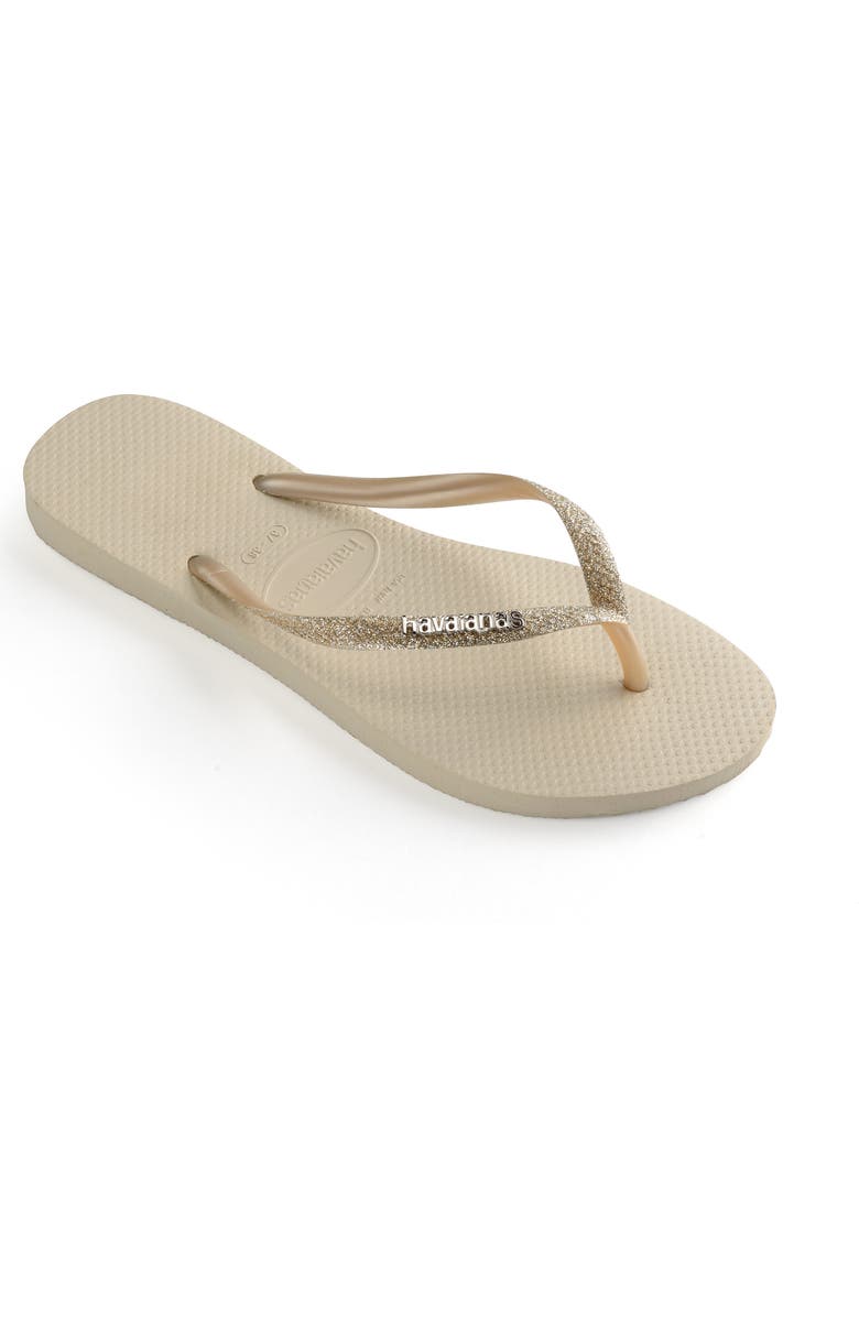 Havaianas Slim Glitter Flip Flop, Alternate, color,