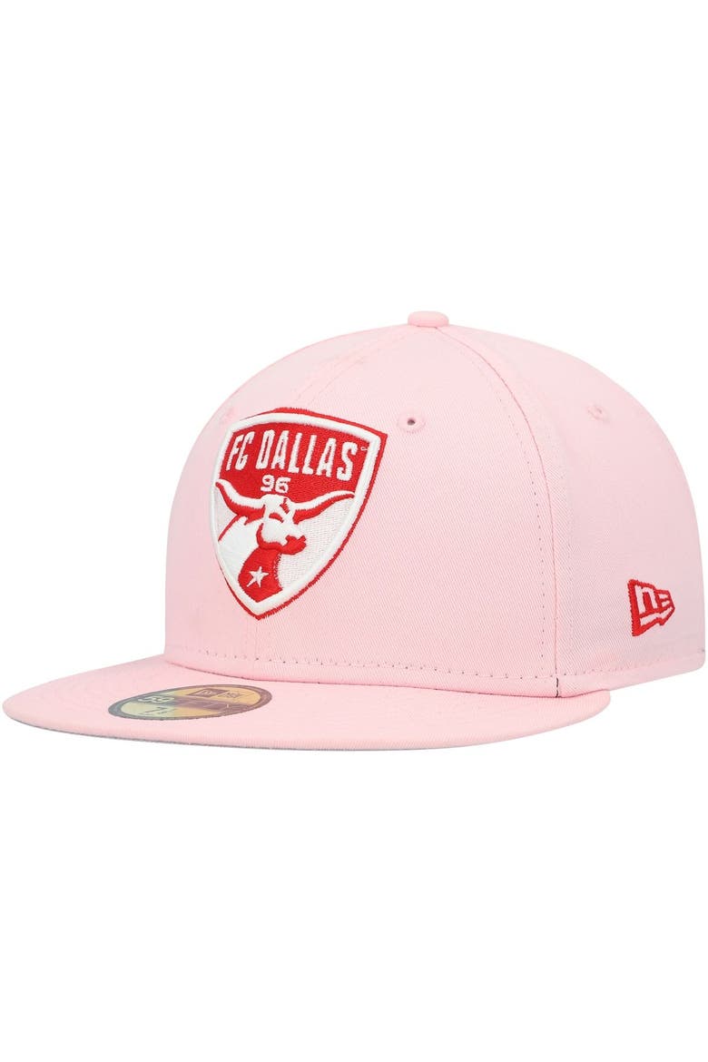 Men's New Era Pink FC Dallas Pastel Pack 59FIFTY Fitted Hat, Main, color, Pink