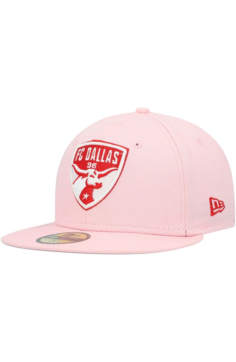 New Era Men's New Era Pink FC Dallas Pastel Pack 59FIFTY Fitted Hat, Main, color, 
