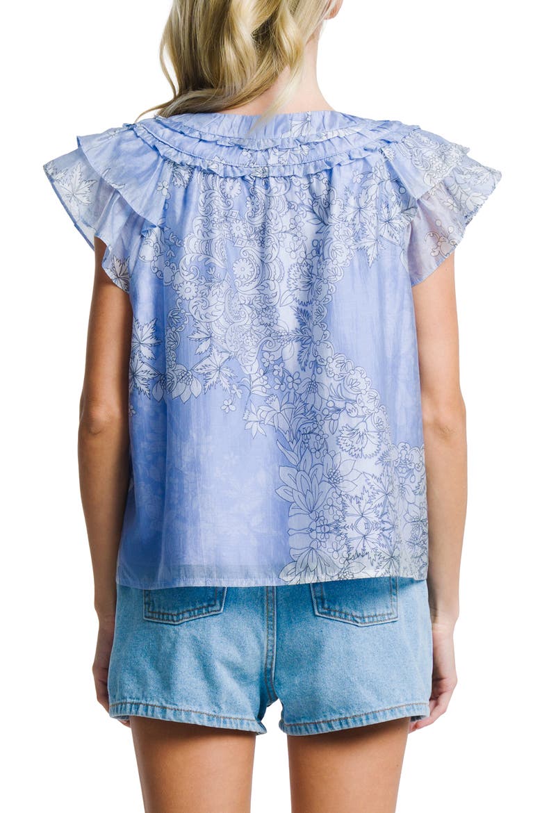 Rothy Floral Top, Alternate, color, BLUE MULTI