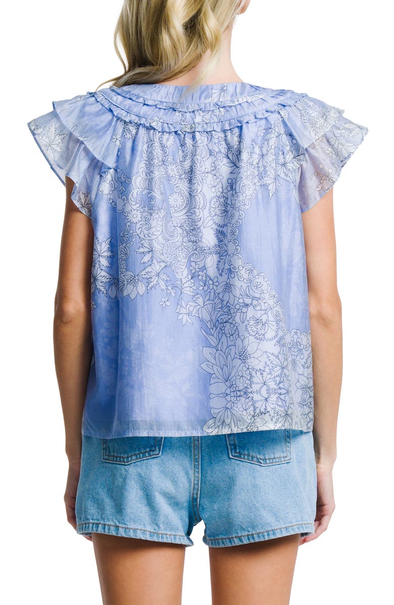 CIEBON Rothy Floral Top, Alternate, color, Blue Multi