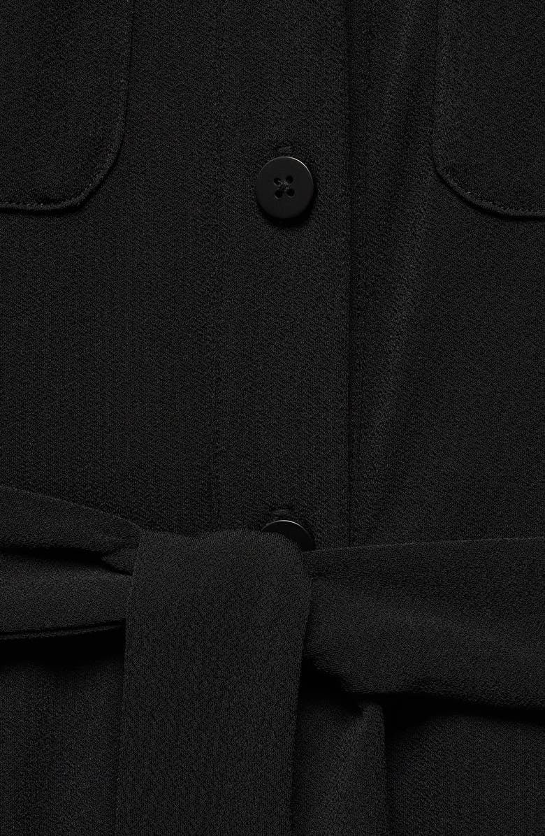 MANGO Long Sleeve Belted Shirtdress, Alternate, color, 