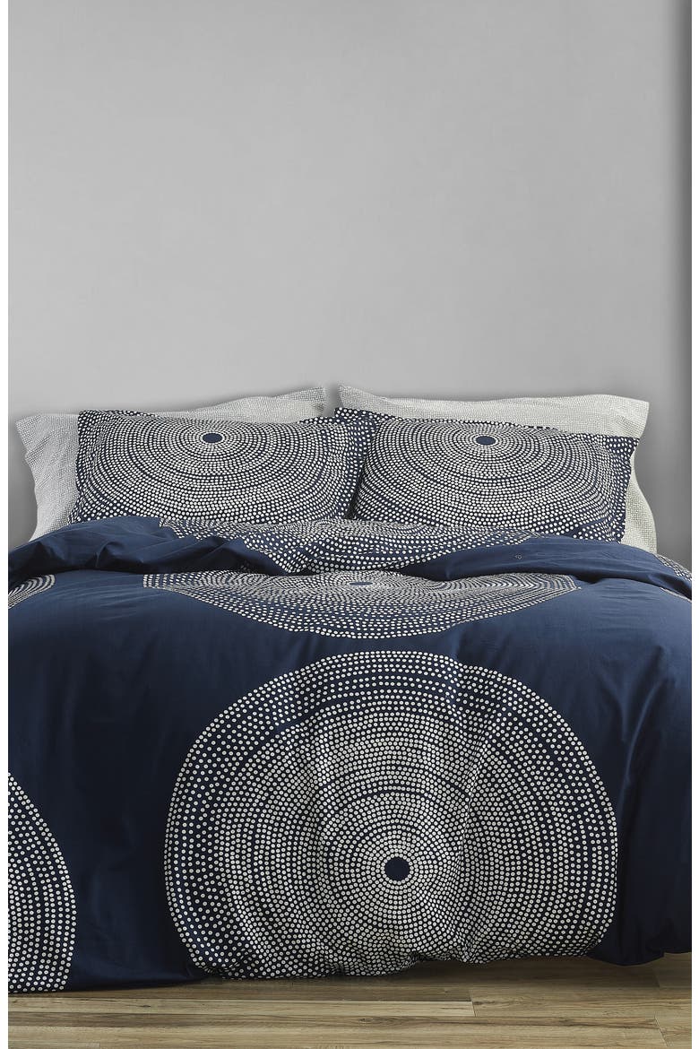 Fokus Duvet Cover & Sham Set, Main, color, DARK BLUE