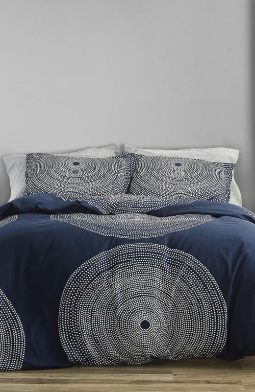 Marimekko Fokus Duvet Cover & Sham Set in Dark Blue  product