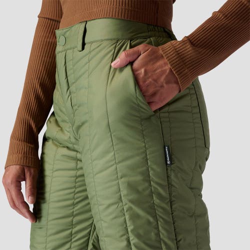 Backcountry Oakbury Synthetic Quilted Pant In Green