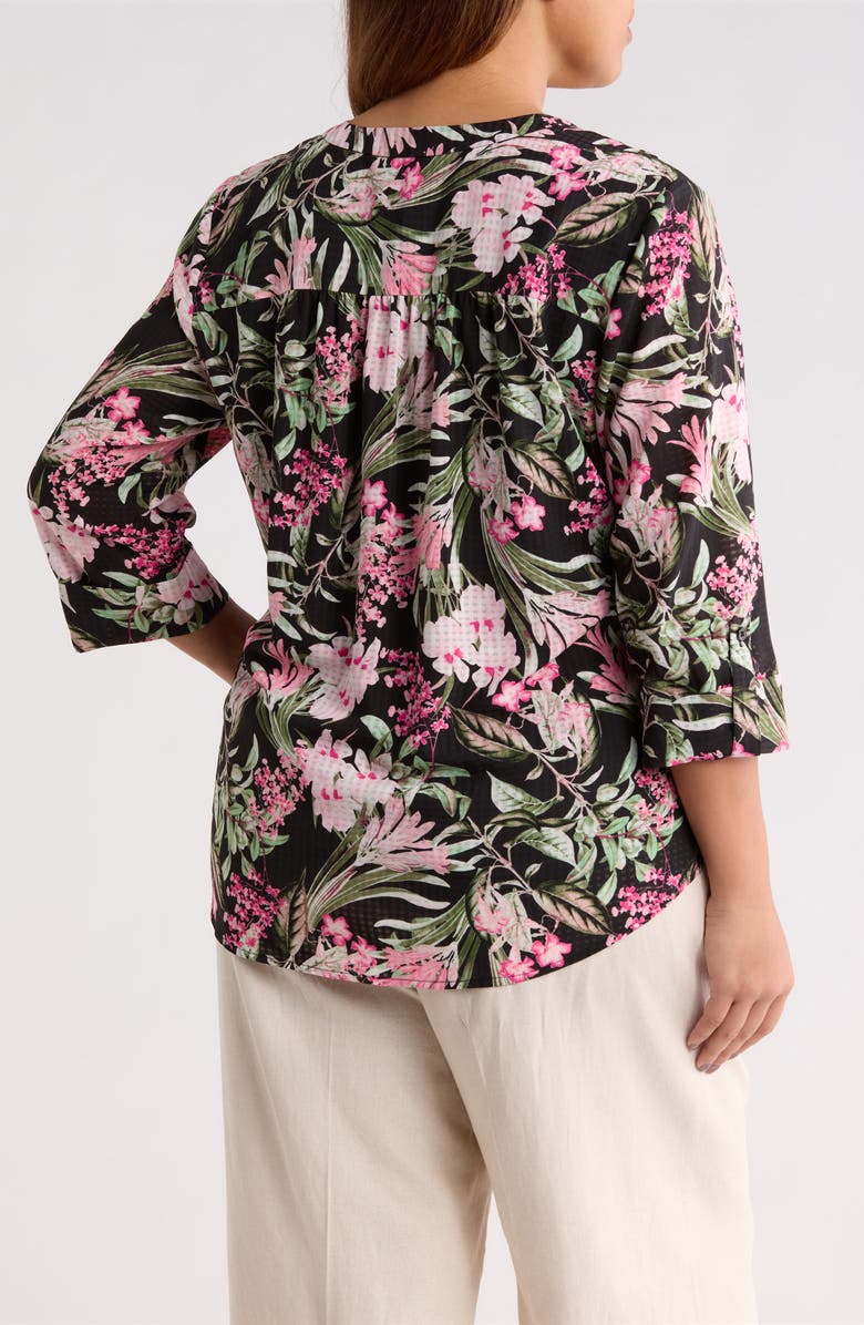 Jones New York Tropical Floral Print Tunic, Alternate, color,