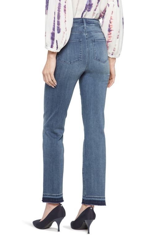 Nydj Released Hem Straight Leg Jeans In Blue
