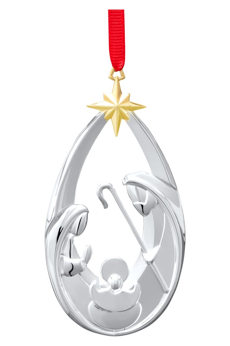 The Holy Family Ornament, Main, color, SILVER