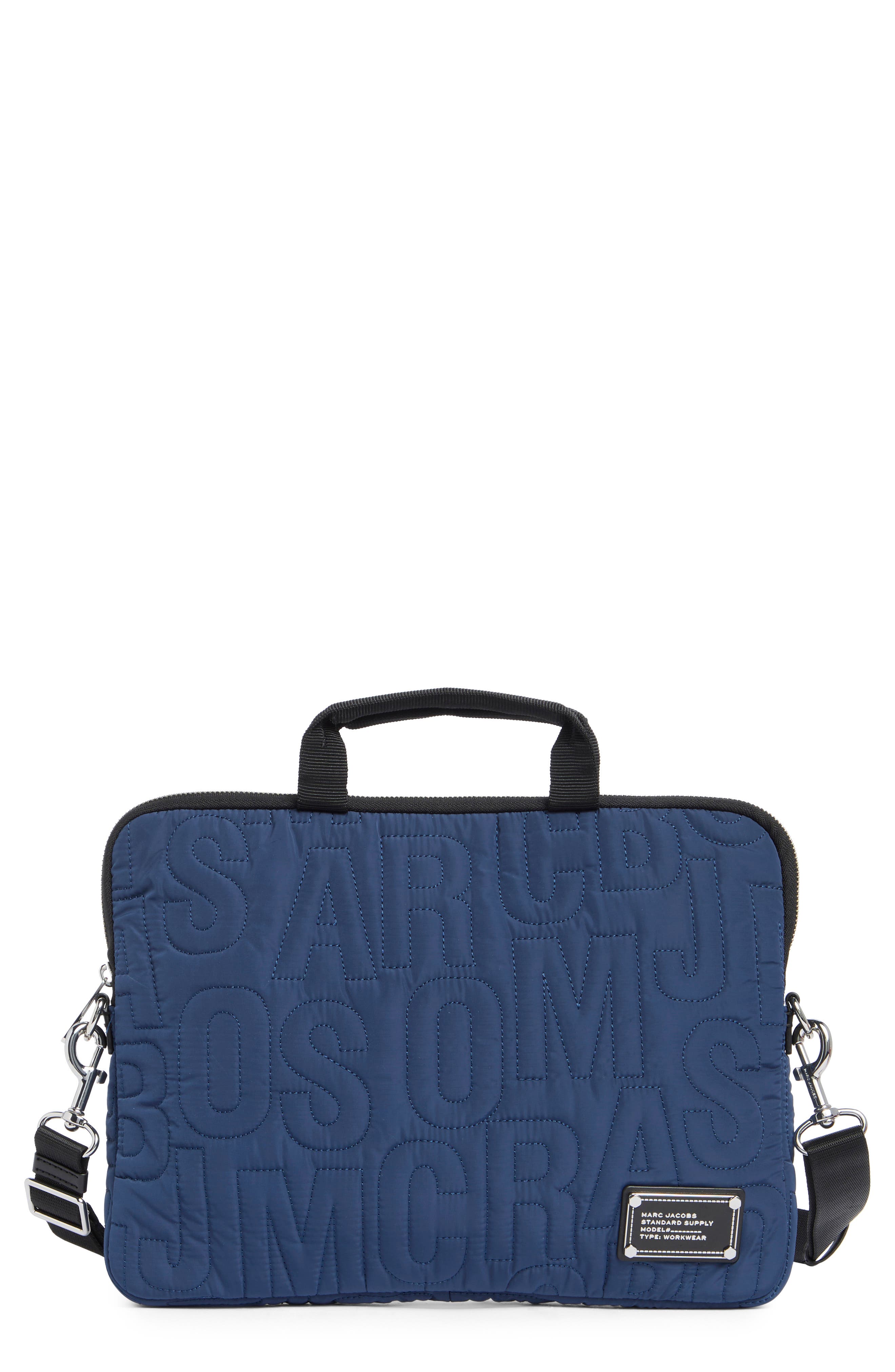 The Quilted Monogram Laptop Case with Handles