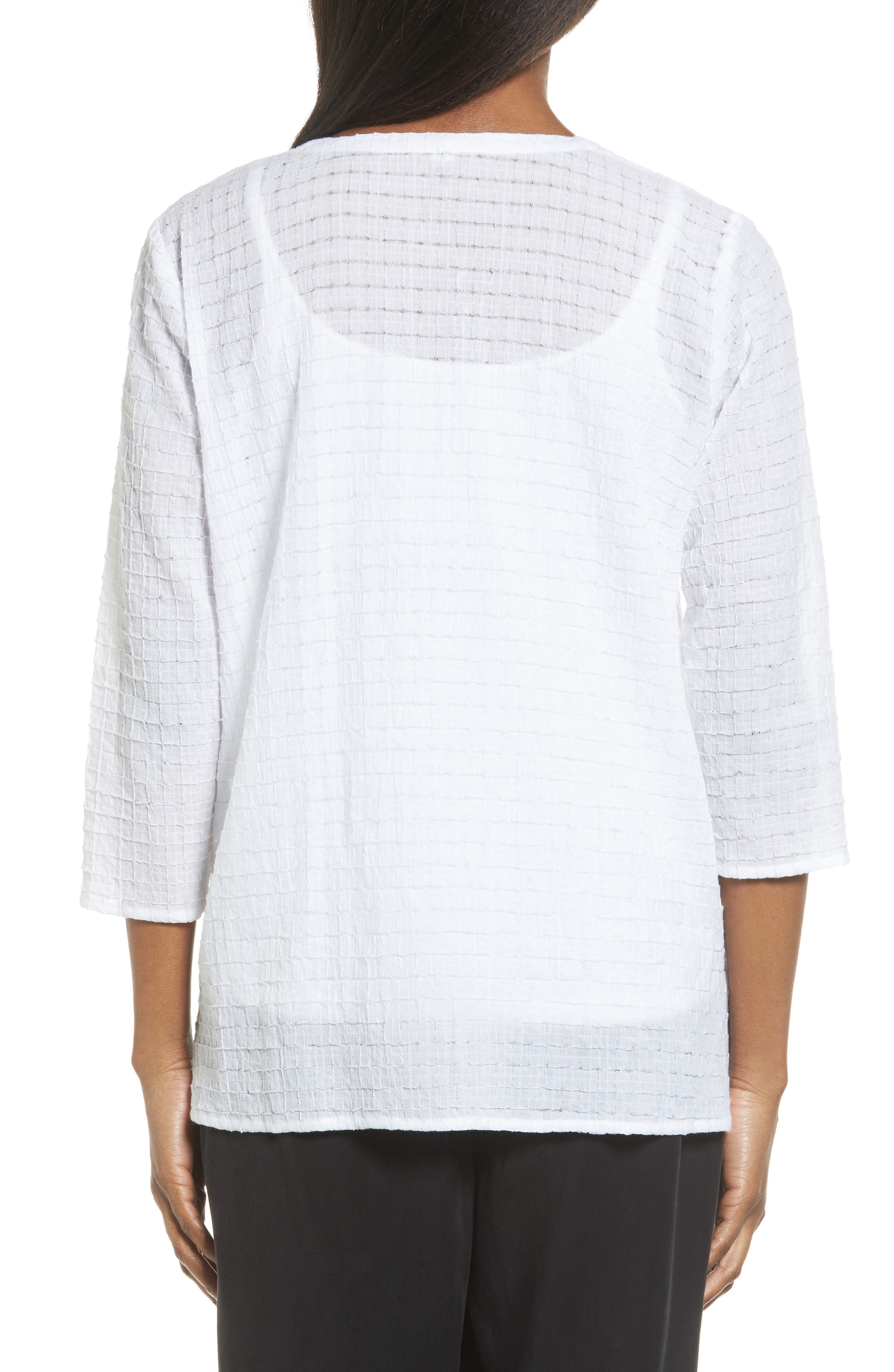 Check Textured Blouse - image 2