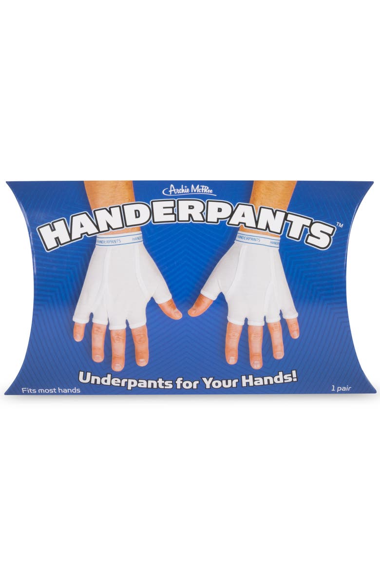 White Fingerless Cotton Gloves, Main, color, Multicolored