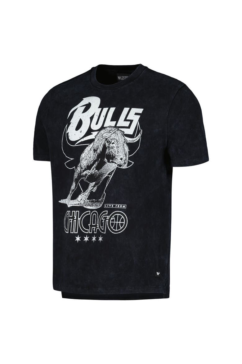 Unisex The Wild Collective  Black Chicago Bulls Tour Band T-Shirt, Alternate, color, Black