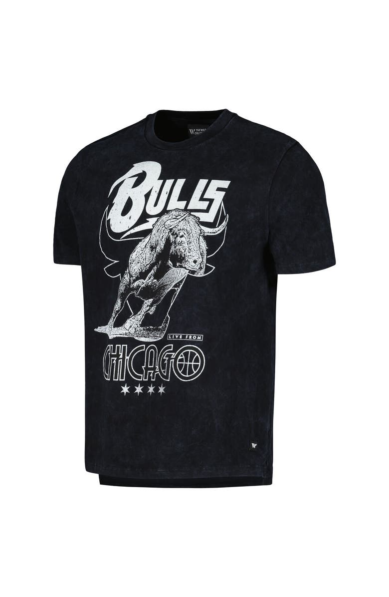 THE WILD COLLECTIVE Unisex The Wild Collective  Black Chicago Bulls Tour Band T-Shirt, Alternate, color, Black