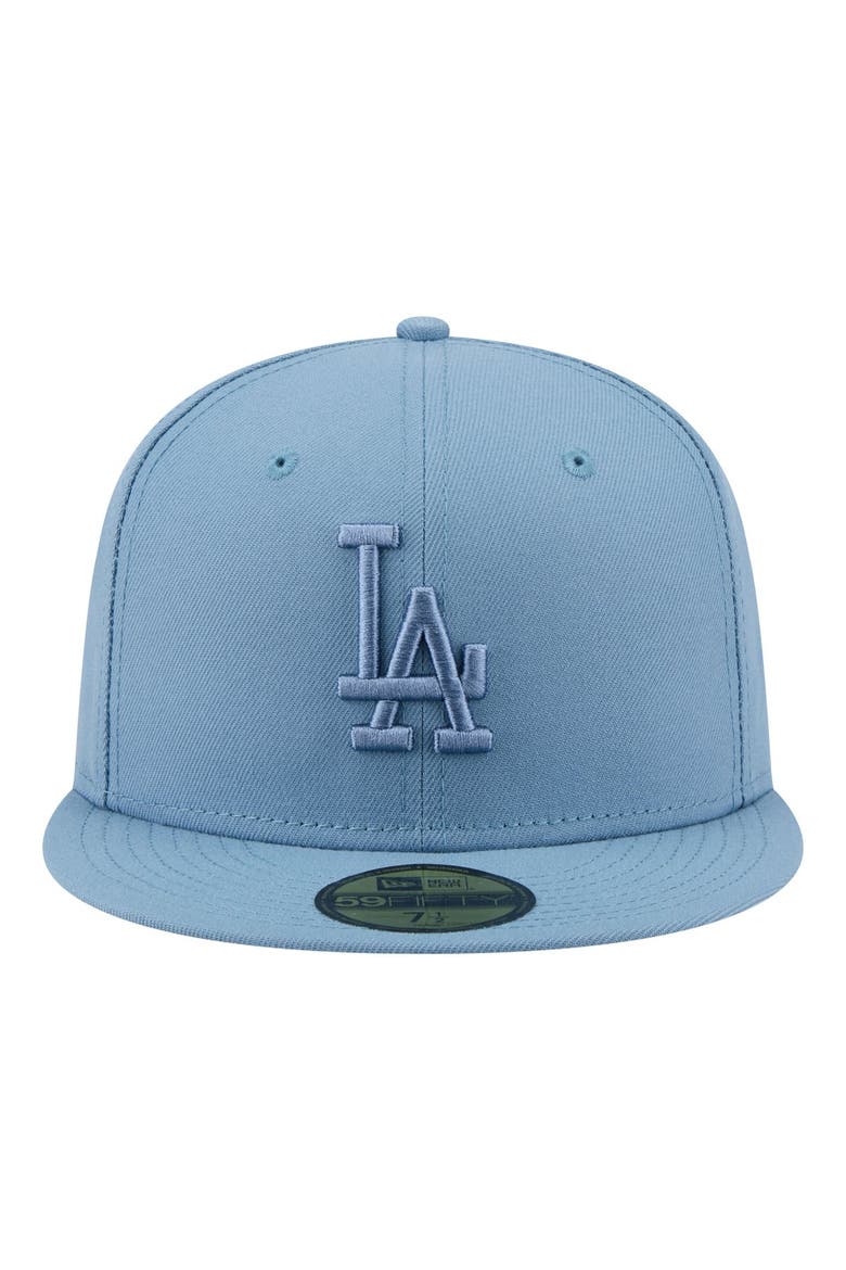 Men's New Era Blue Los Angeles Dodgers Color Pack 59FIFTY Fitted Hat, Alternate, color, Blue