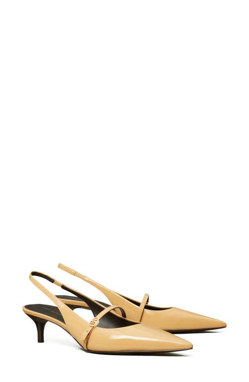 Tory Burch Double T Buckle Slingback Mary Jane Kitten Heel Pump