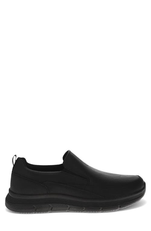 Dockers Mens Slater Slip Resistant Slip-on Sneaker In Black
