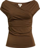 Open Edit Crossover Off the Shoulder Top