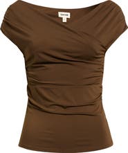 Open Edit Crossover Off the Shoulder Top