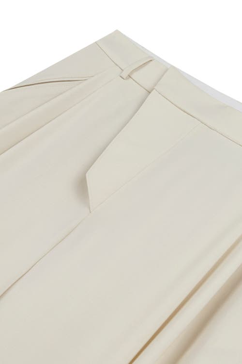 NOCTURNE NOCTURNE ASYMMETRIC PLACKET DETAIL PANTS