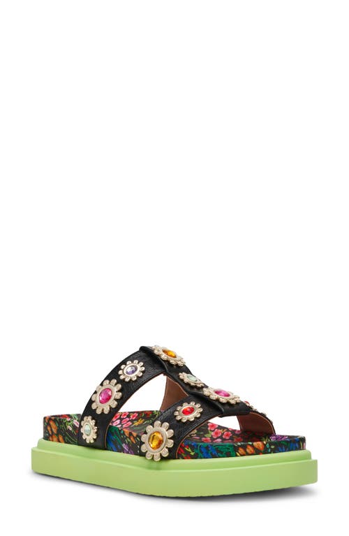 BETSEY JOHNSON BETSEY JOHNSON MADOXX EMBELLISHED STRAP SANDAL