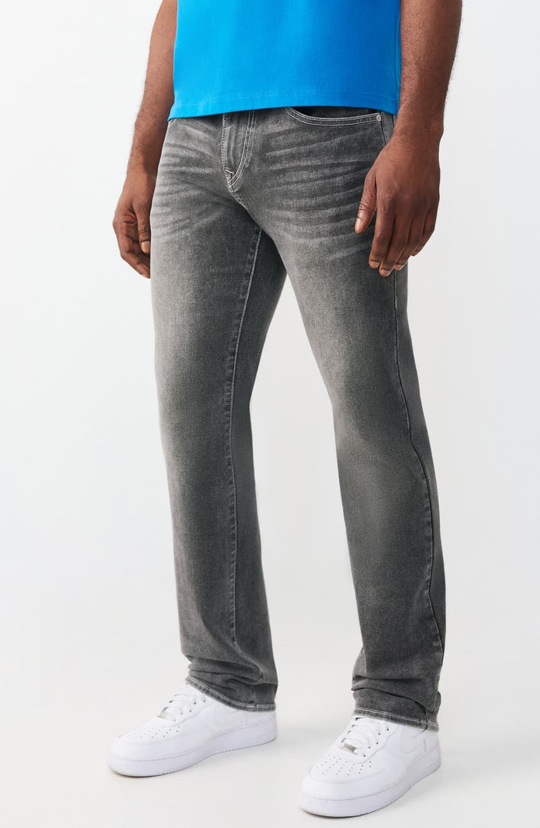 True Religion Ricky Straight Leg Jeans, Alternate, color, Grey Phantom