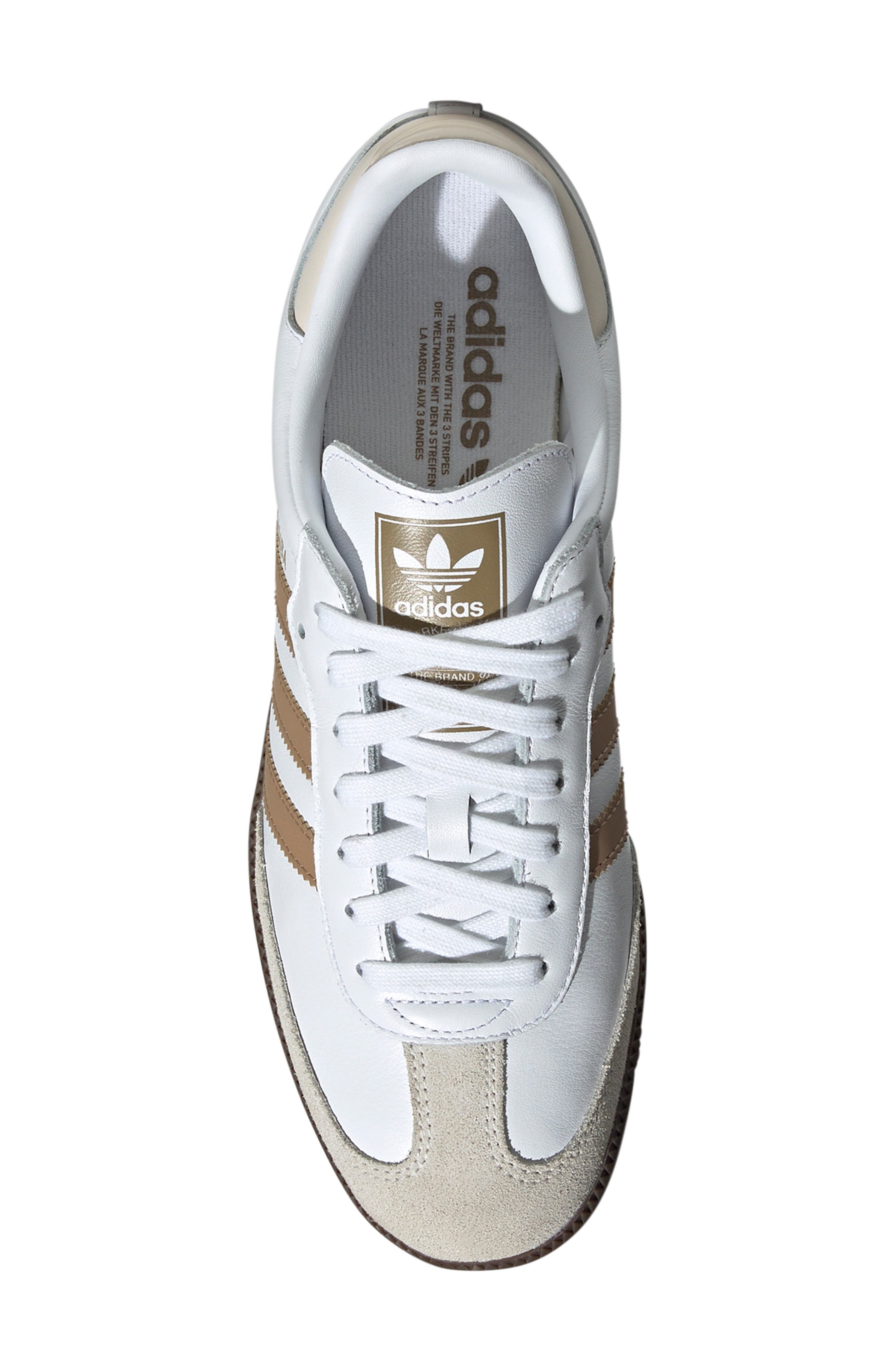 adidas Samba OG Sneaker, Alternate, color, White/ Cardboard/ Gum