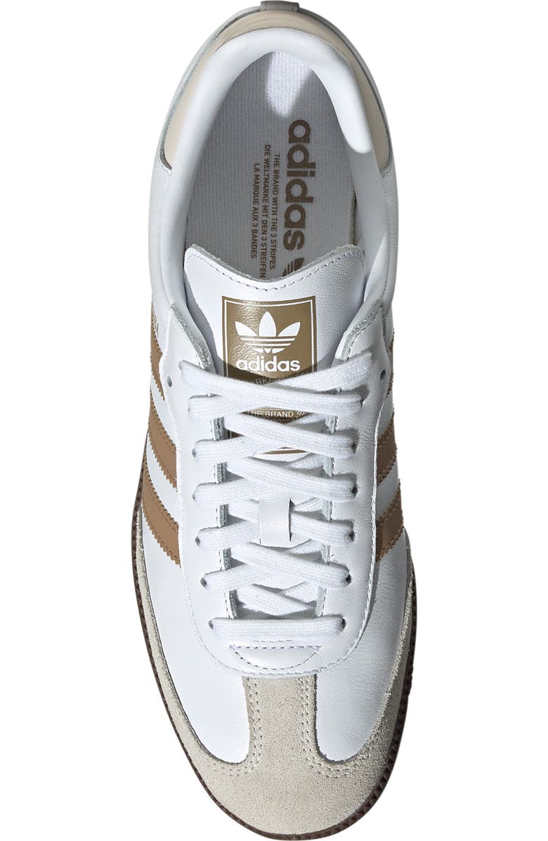 adidas Samba OG Sneaker, Alternate, color, White/ Cardboard/ Gum