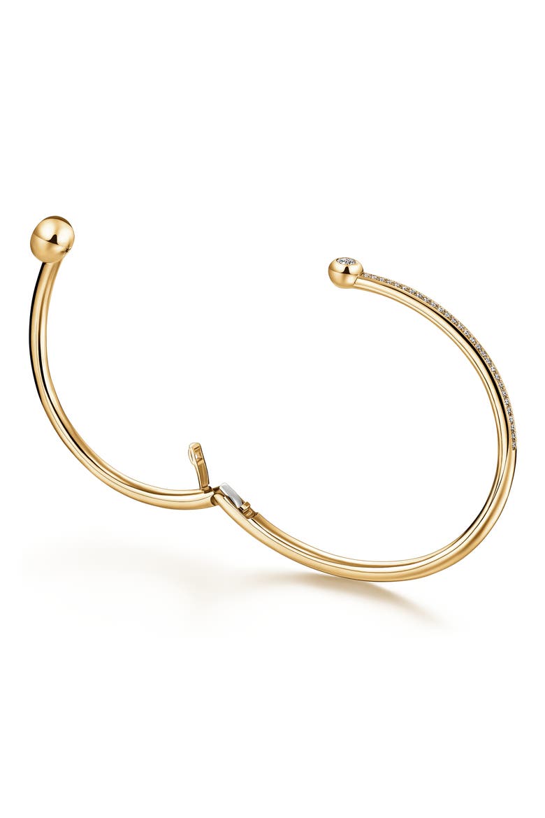 Dream 18k Gold Diamond Bypass Bangle, Alternate, color, 18K YELLOW GOLD/DIAMOND