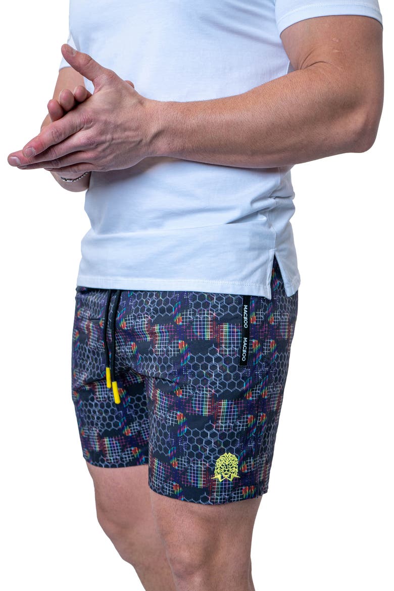 Prism Black Swim Trunks, Alternate, color, BLACK