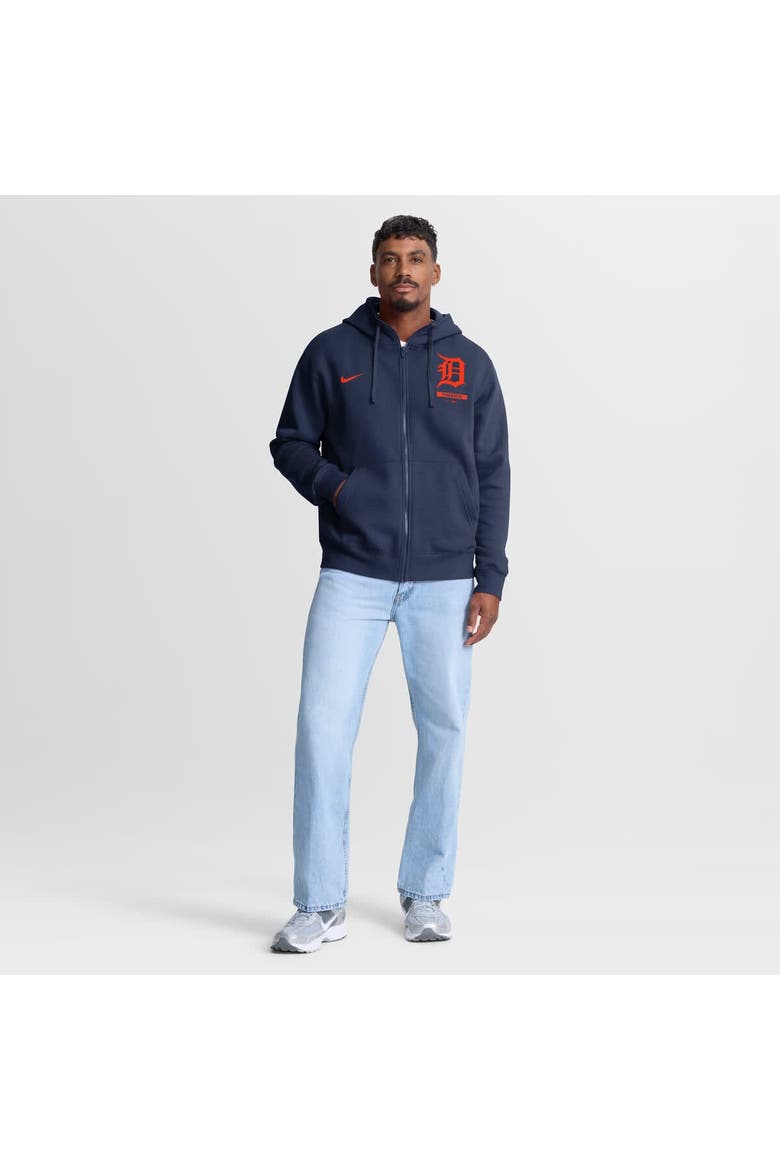 Men's Nike Navy Detroit Tigers Primetime Lockup Full-Zip Hoodie, Alternate, color, Navy