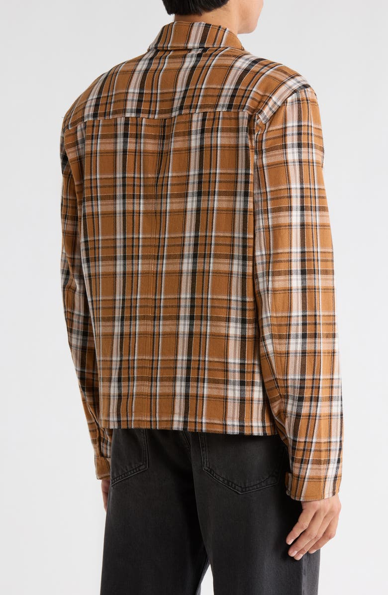 rag & bone Garage Plaid Jacket, Alternate, color, Brown Plaid