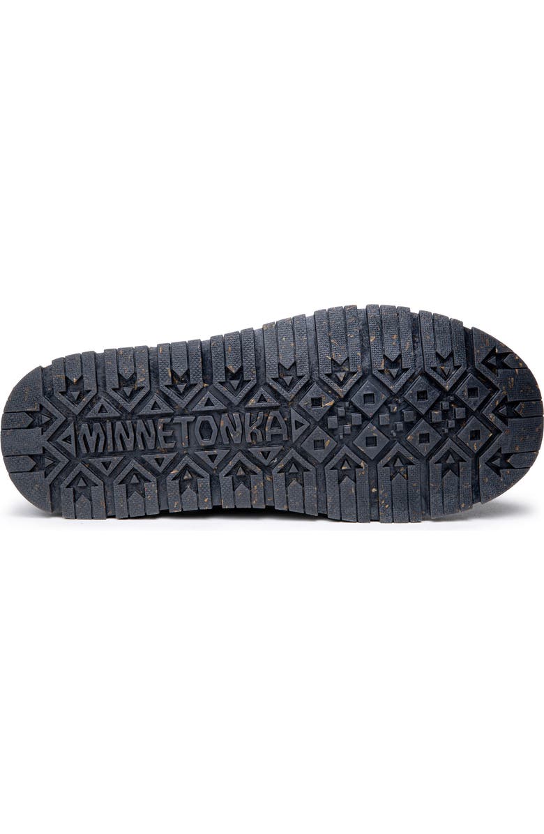 Minnetonka Norean Faux Fur Lined Slipper Bootie, Alternate, color, Charcoal