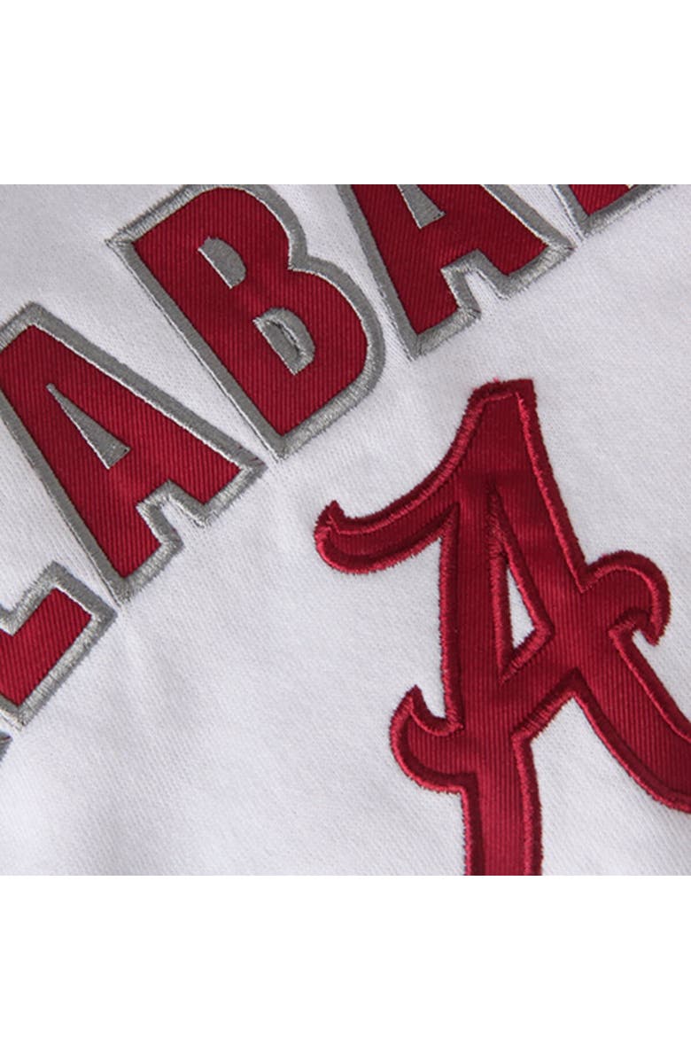 COLOSSEUM Women's White Alabama Crimson Tide Arch & Logo 1 Pullover Hoodie, Alternate, color, White