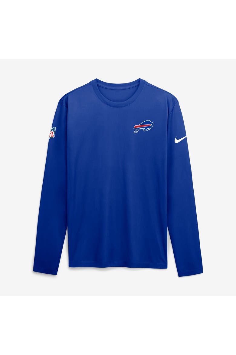 Men's Nike Royal Buffalo Bills Sideline Small Logo Legend Dri-FIT Long Sleeve T-Shirt, Main, color, Royal