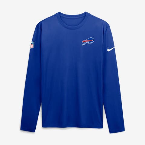 Men's Nike Royal Buffalo Bills Sideline Small Logo Legend Dri-FIT Long Sleeve T-Shirt