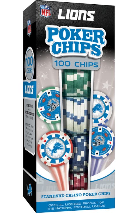 Detroit Lions 100 Piece Poker Chips