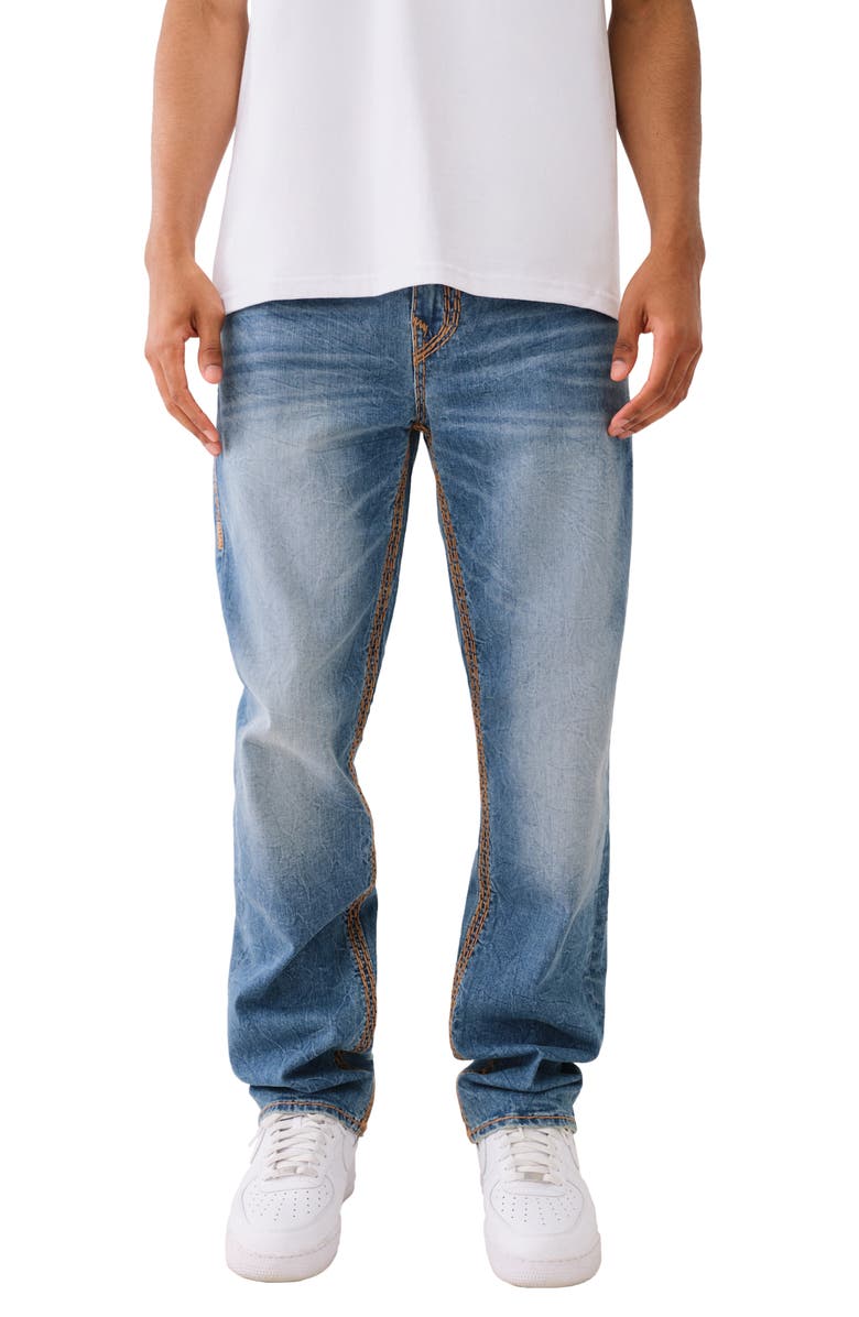 True Religion Brand Jeans Ricky Straight Fit Stretch Jeans, Main, color, 