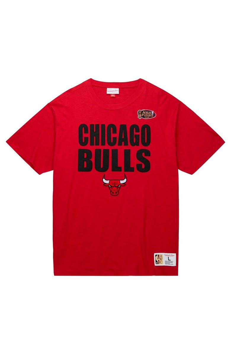 Mitchell & Ness Men's Mitchell & Ness Red Chicago Bulls Hardwood Classics Legendary Slub T-Shirt, Alternate, color,