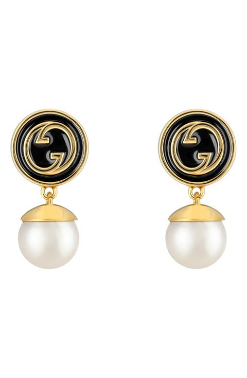 GG Mother-of-Pearl Drop Earrings