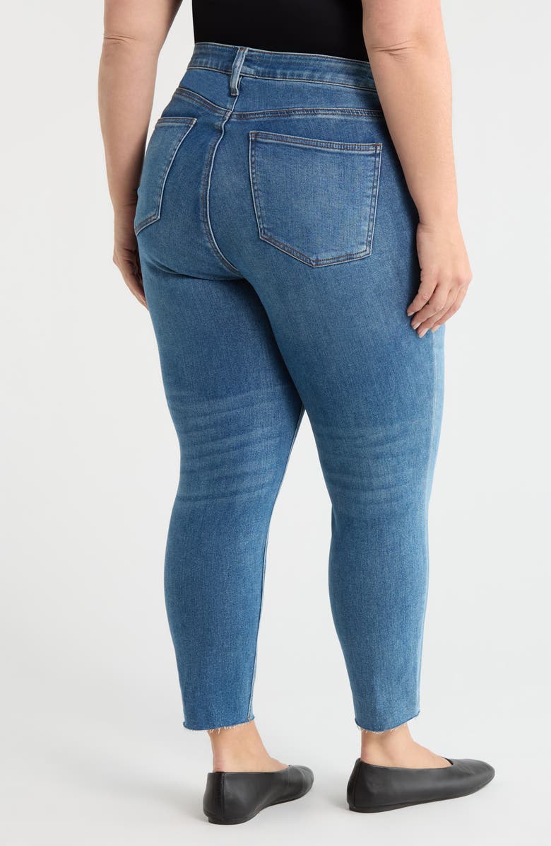 KUT from the Kloth Rachael Fab Ab Raw Hem High Waist Crop Mom Jeans, Alternate, color, Faithful