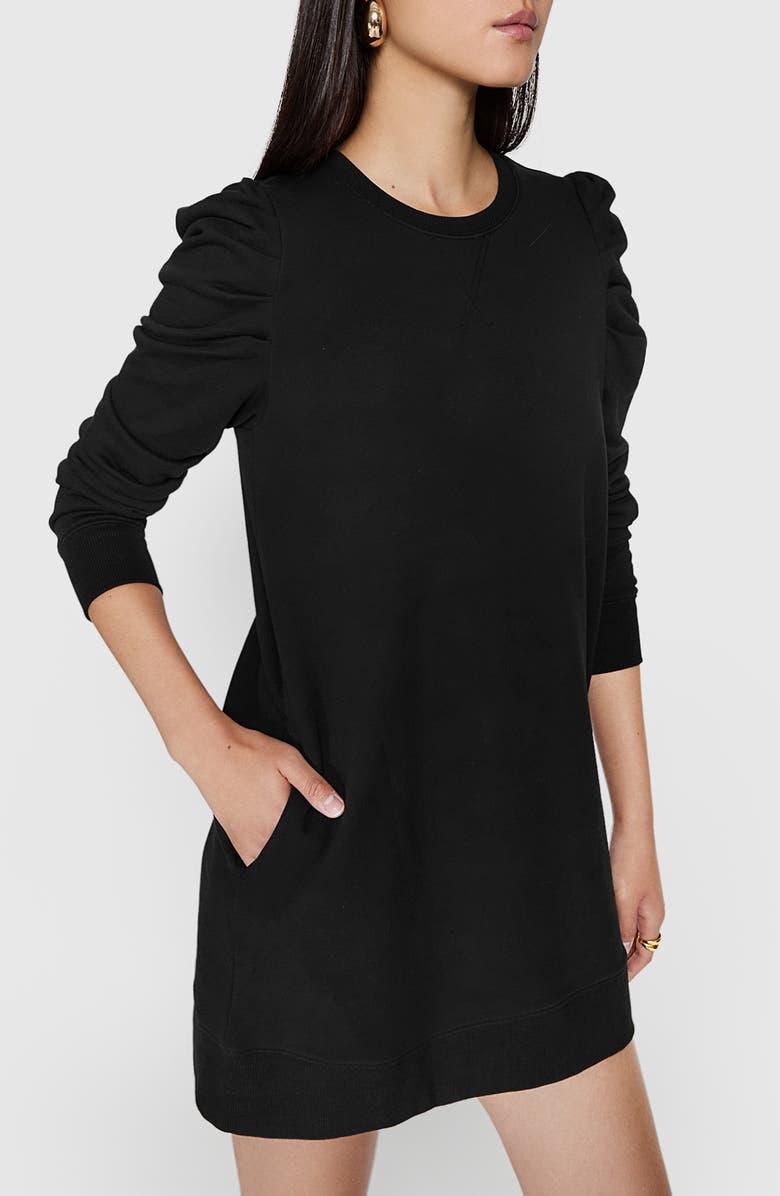 Rebecca Minkoff Janine Faded Puff Sleeve Cotton Sweatshirt Minidress, Alternate, color, 