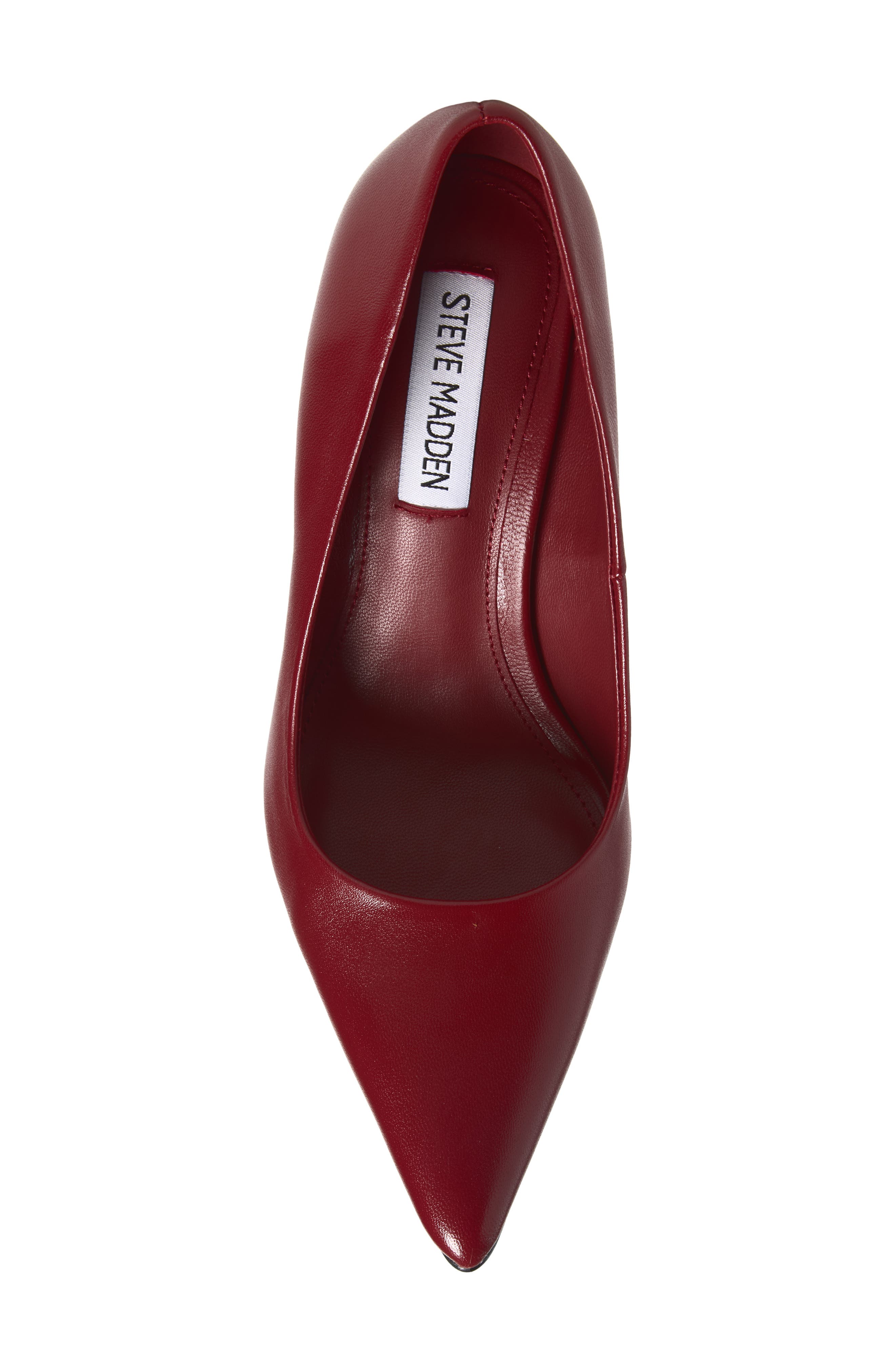 Rosyln Leather Pump, Alternate, color, RED LEATHER