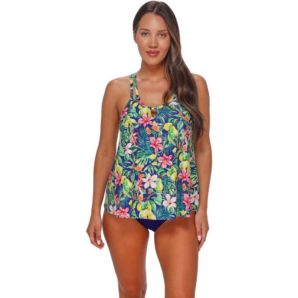 Sunsets Escape Sadie Tankini Swimsuit Top In Blue